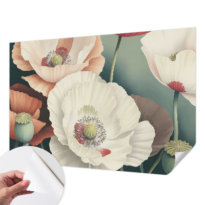 Fototapet barn med blommigt motiv