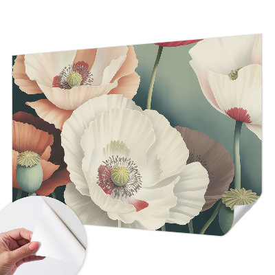 Fototapet barn med blommigt motiv