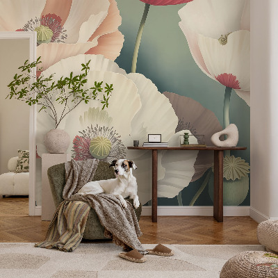 Fototapet barn med blommigt motiv