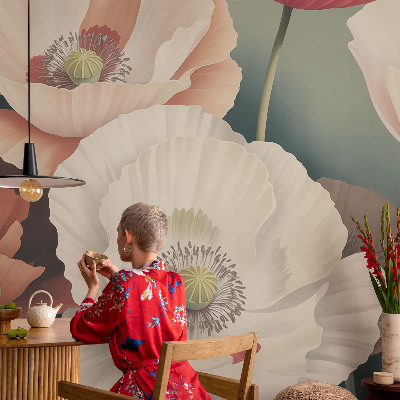 Fototapet barn med blommigt motiv
