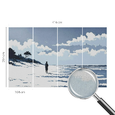 Fototapet barnrum Tystnad på stranden