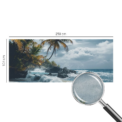 Självhäftande fotovägg med motiv av en exotisk strand