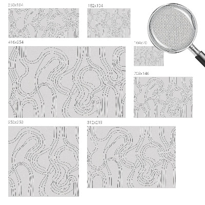 Peel and stick fototapet med organiska linjer