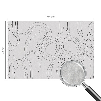 Peel and stick fototapet med organiska linjer