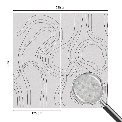 Peel and stick fototapet med organiska linjer