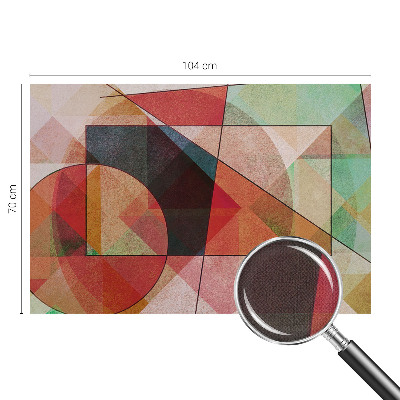 3D fototapet med geometrisk abstraktion