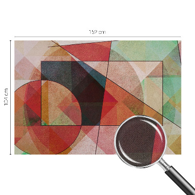 3D fototapet med geometrisk abstraktion