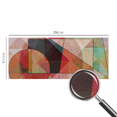 3D fototapet med geometrisk abstraktion