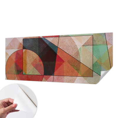 3D fototapet med geometrisk abstraktion