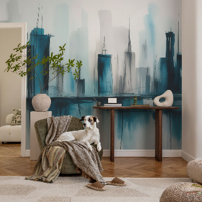 3D fototapet Stadslandskap