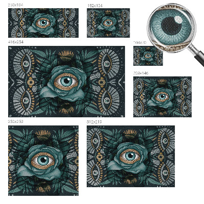 Fototapet barnrum Blomöga