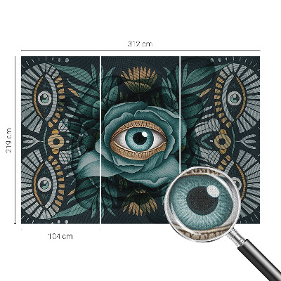 Fototapet barnrum Blomöga