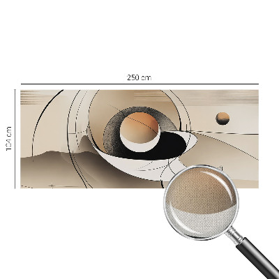 3D fototapet med en harmonisk abstrakt design