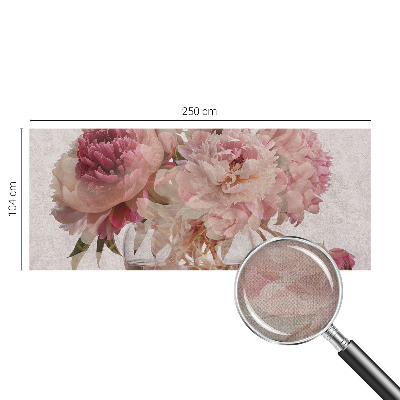 Fototapet för barn med pionmotiv som berlock