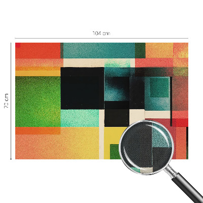 Peel and stick fototapet med geometrisk abstraktion