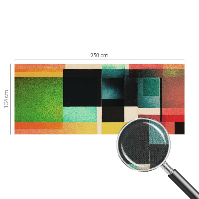 Peel and stick fototapet med geometrisk abstraktion