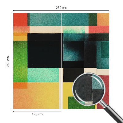 Peel and stick fototapet med geometrisk abstraktion