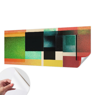 Peel and stick fototapet med geometrisk abstraktion