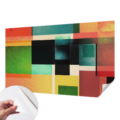 Peel and stick fototapet med geometrisk abstraktion