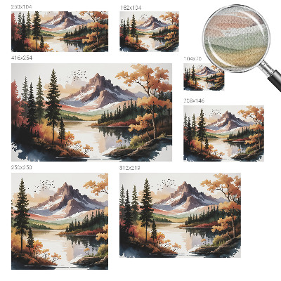 3D fototapet Fjällhöst