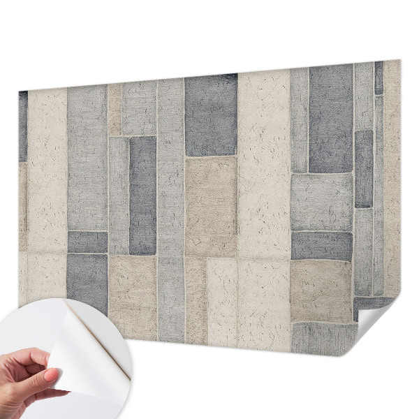 Självhäftande fototapet med ett mönster av geometrisk mosaik