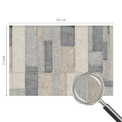 Självhäftande fototapet med ett mönster av geometrisk mosaik