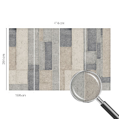 Självhäftande fototapet med ett mönster av geometrisk mosaik