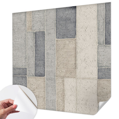 Självhäftande fototapet med ett mönster av geometrisk mosaik