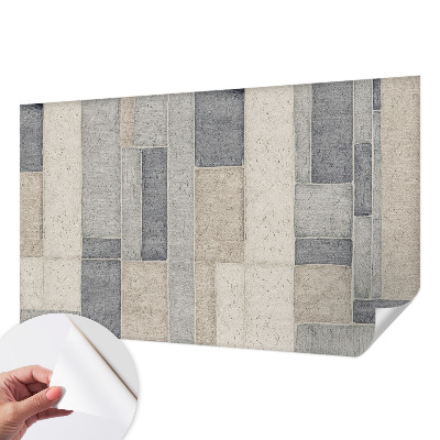 Självhäftande fototapet med ett mönster av geometrisk mosaik