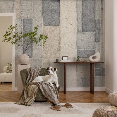Självhäftande fototapet med ett mönster av geometrisk mosaik