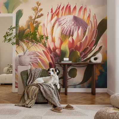 Fototapet barnrum Proteablommor