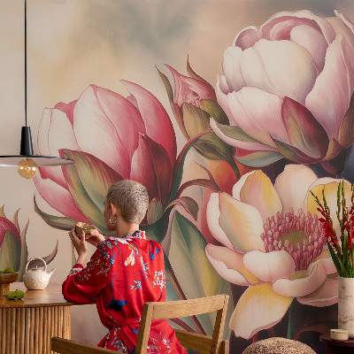 Fototapet för barn med en bukett blommor