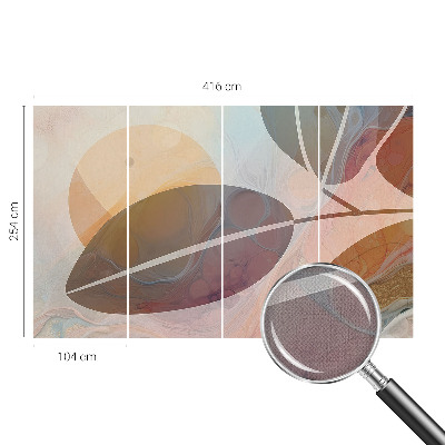 Självhäftande fototapet Harmoniska blad