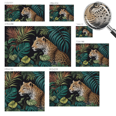 Fototapet barn Exotisk leopard