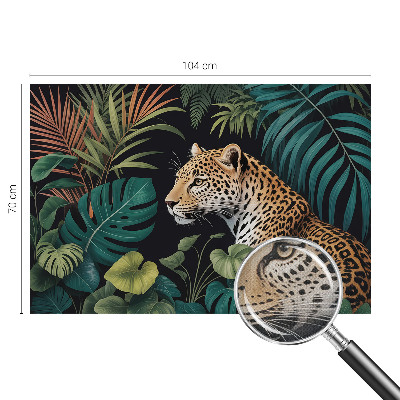 Fototapet barn med ett exotiskt leopardmönster