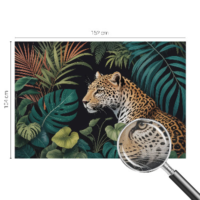 Fototapet barn med ett exotiskt leopardmönster