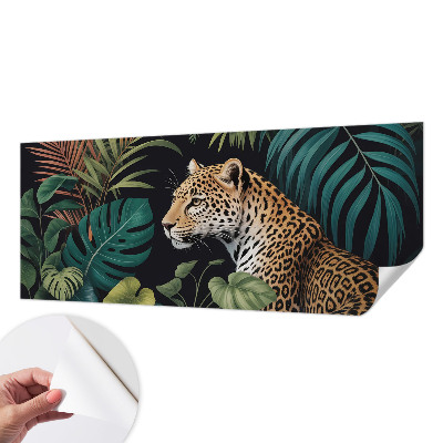Fototapet barn med ett exotiskt leopardmönster