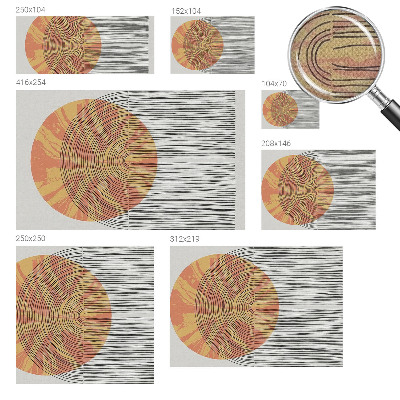 Fototapet för barn Cirkel med linjer