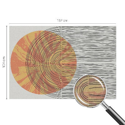Fototapet för barn Cirkel med linjer