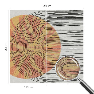 Fototapet för barn Cirkel med linjer