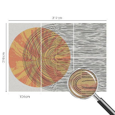 Fototapet för barn Cirkel med linjer