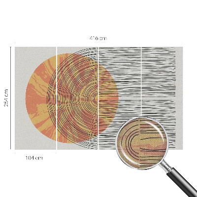 Fototapet för barn Cirkel med linjer
