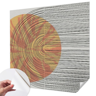 Fototapet för barn Cirkel med linjer