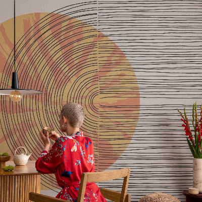 Fototapet för barn Cirkel med linjer