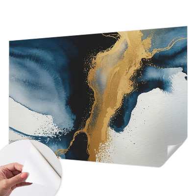 Självhäftande fototapet med färgglad abstrakt design