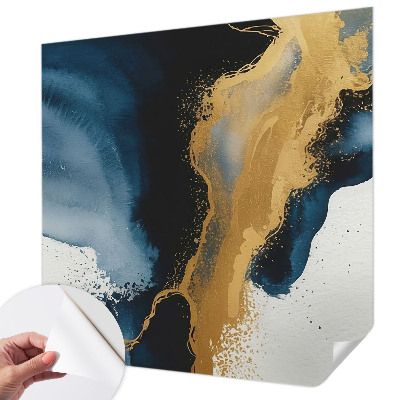 Självhäftande fototapet med färgglad abstrakt design