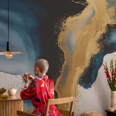 Självhäftande fototapet med färgglad abstrakt design