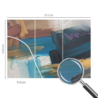3D fototapet med ett abstrakt mönster