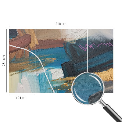 3D fototapet med ett abstrakt mönster