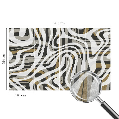 Peel and stick fototapet med motiv av abstrakta linjer